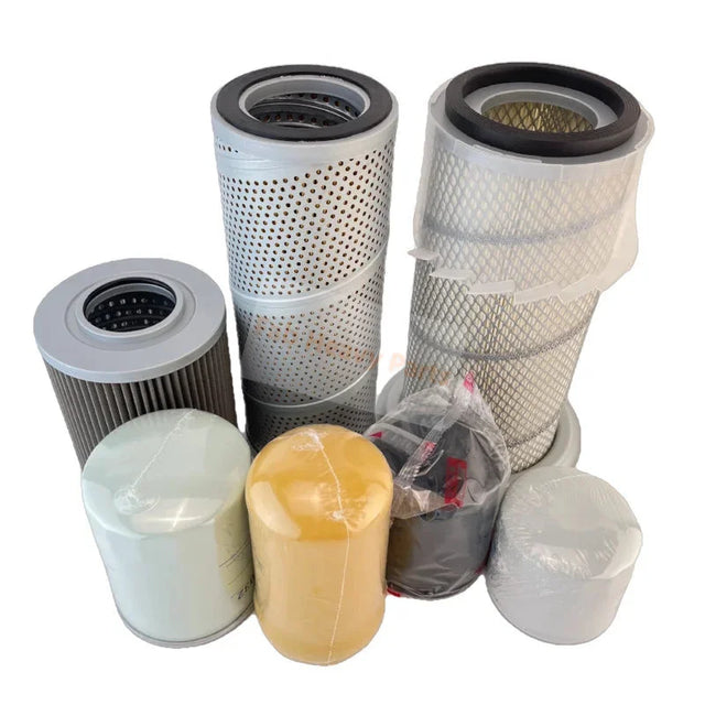 Kit de filtro para motor Mitsubishi 4M40, compatible con excavadora Caterpillar CAT E307B E307C 307C