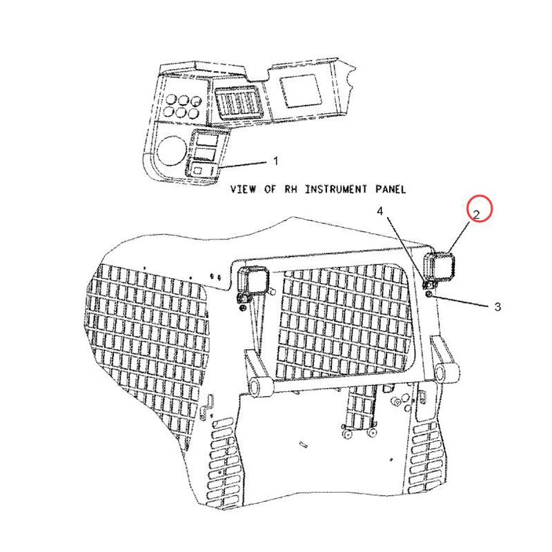 Flood Lamp 168-6410 1686410 Fits for Caterpillar CAT 226 228 232 236 242 246 247 248 252 257 262 267 277 287 216