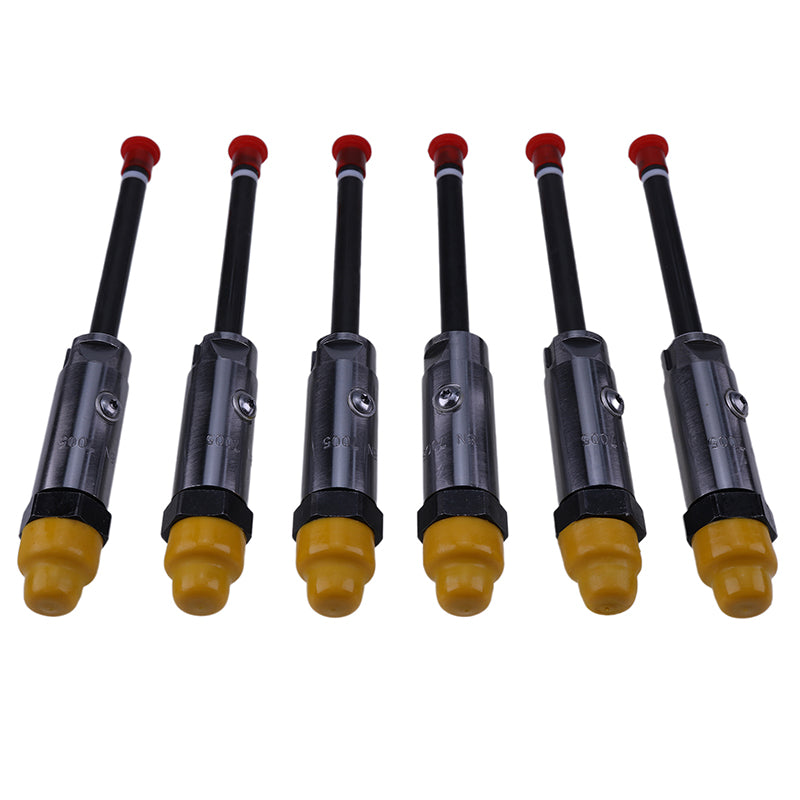 6 PCS Fuel Injector Nozzle Ass'y 8N7005 8N-7005 Fits for Caterpillar 235 330 350 Excavator D5 D6 Tractor 936 950 Loader