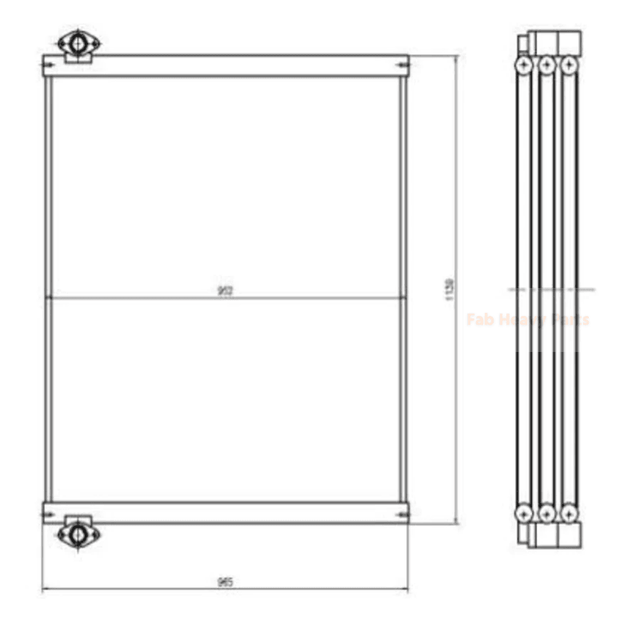 For Hitachi Excavator ZX870 Hydraulic Oil Cooler