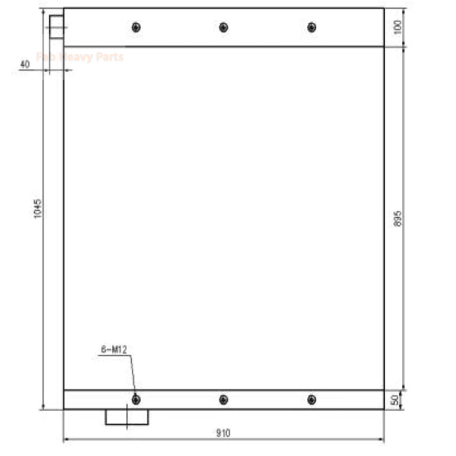 Adatto per bulldozer Komatsu D455A-1 Radiatore olio idraulico 198-03-15113