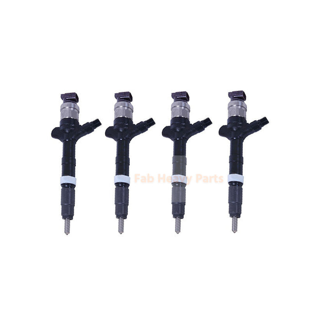 4 Piece Fuel Injector 095000-7580 23670-0G010 Fits for Toyota Engine 1CD-FTV Avensis Corolla 2.0 D-4D
