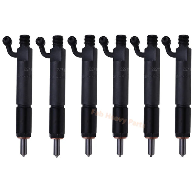 6 PCS Fuel Injector 227-1028 2271028 Fits for Caterpillar CAT Engine 3044C Loader 246C 256C 262C 277C 287C