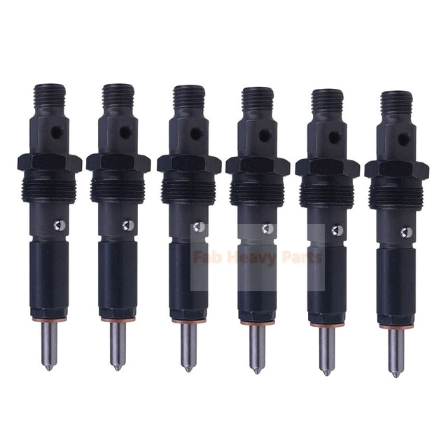 6 Piece Fuel Injector 3975713 37185 Fits for Cummins Engine 4B3.9 Tier 2 G-Drive