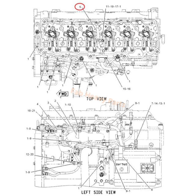 Harnas Montage 1889865 188-9865 Past voor Caterpillar Motor C9 C-9 CAT 973C 627G 637G TK711 TK721 TK722 TK732