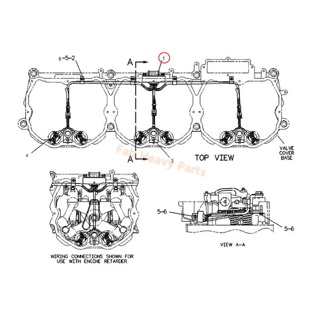 Harness Assembly 4P-9537 4P9537 Fits for Caterpillar CAT Engine 3176B 3176C 3196 Excavator 345B 365B