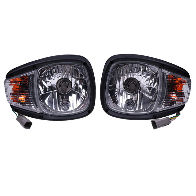 24V Headlight 195-0190 1950190 195-0189 1950189 Left and Right Fits for Caterpillar CAT 236D 242D 246C 246D 256C 262C 262D 272C 272D