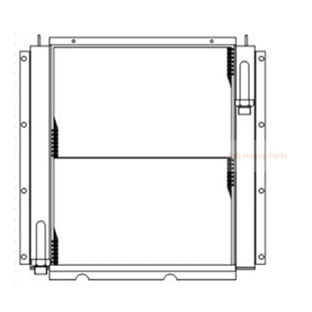 Refroidisseur d'huile hydraulique 0967182 096-7182, adapté à la pelle Caterpillar CAT E110 E120 E140