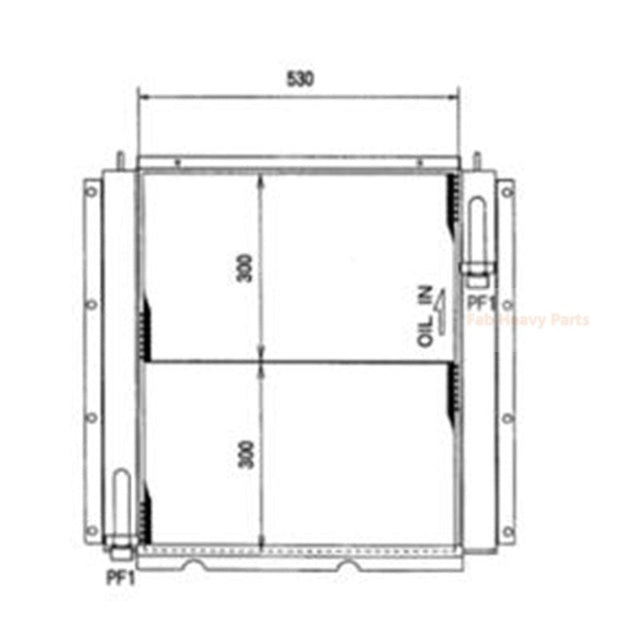 Hydraulikölkühler 0995647 099-5647 Passend für Caterpillar CAT Bagger E300B