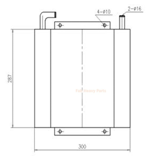 Hydraulic Oil Cooler 203-7896 2037896 for Mitsubishi Engine S3L2 Fits for Caterpillar CAT Excavator E303CR 303