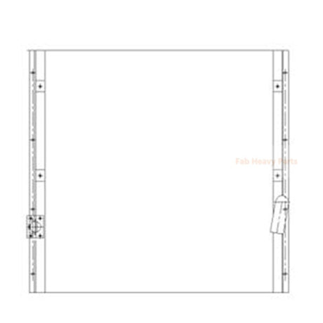 Hydraulikölkühler 148-9108 1489108 234-4675 2344675 281-3581 2813581 Passend für Caterpillar CAT Bagger E345BII E345BL