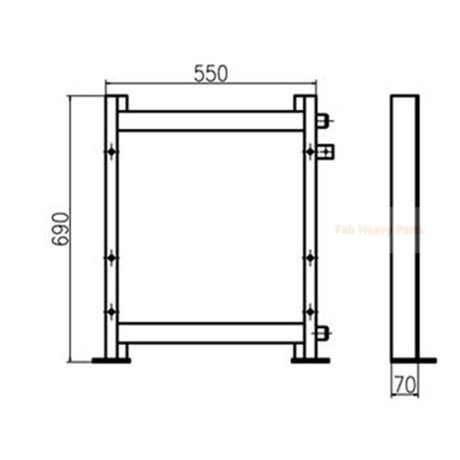 Refroidisseur d'huile hydraulique 201-0372300 201-0372122, convient pour Komatsu PC60-7 PC70-7 BR100JG-2 BA100-1