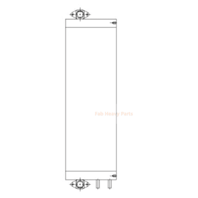 Refroidisseur d'huile hydraulique 21K-03-71471 pour pelle Komatsu PC180NLC-7K PC180LC-7K PC160LC-7K-KA PC160LC-7K PC160LC-7