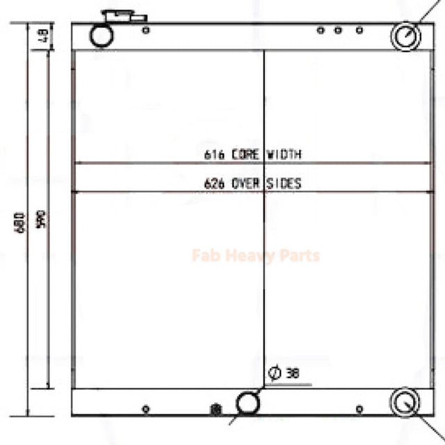 Radiador enfriador de aceite hidráulico 1911300330 1911300690 para excavadora Takeuchi T175 TB175 TB175C