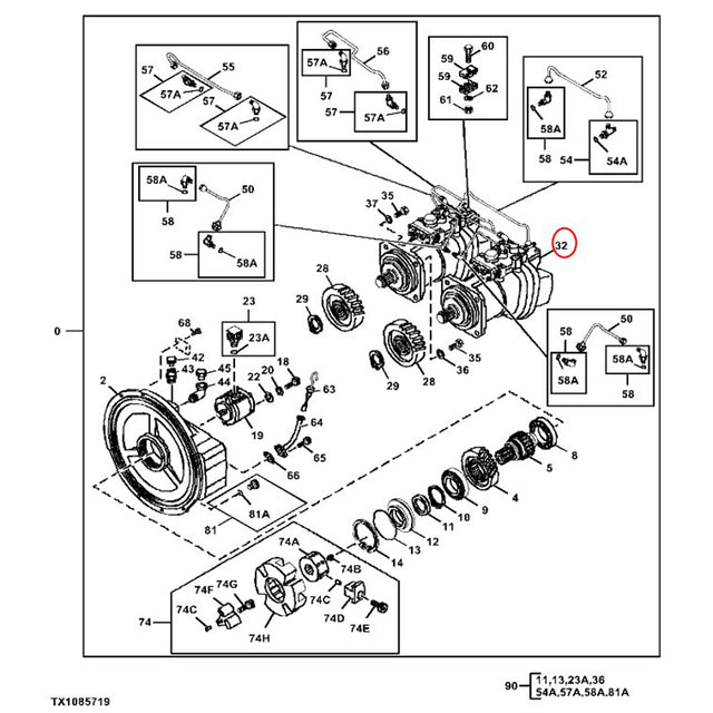 Hydraulisk pumpe 9260885 PG200274 Passer til Hitachi gravemaskin ZAXIS350LC-3 ZAXIS350LC-5A ZAXIS370F-FE-6N