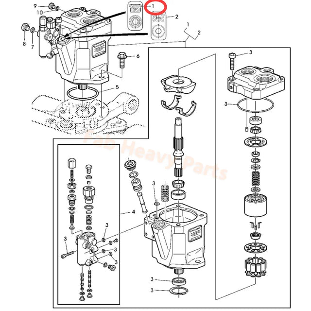 Hydraulische Pomp AL161041 Past voor John Deere Tractor 6110 6520 6600 6620 6800 6810 6910 6150S 6920S