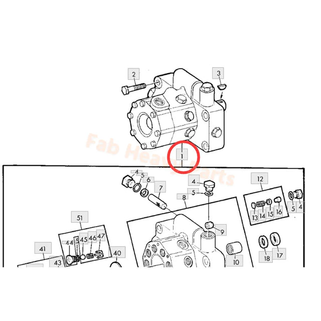 Hydraulisk pumpe AR103033 Passer til John Deere traktor 1020 1520 2030 2040 2440 2450 2640 3140