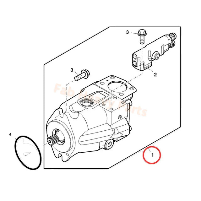 Pompe hydraulique AXE11707 AXE77356, compatible avec John Deere Combine S680 S685 S690 S780 S785 S790