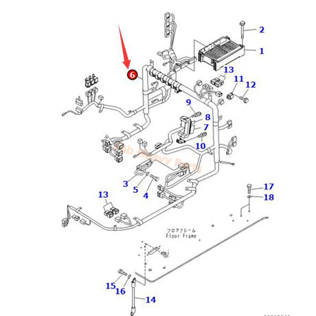 Panloob na Cabin Wiring Harness 20Y-06-31110 Angkop para sa Komatsu Excavator PC200-7 PC200LC-7 PC210-7 PC210LC-7 PC270-7 PC270LC-7L