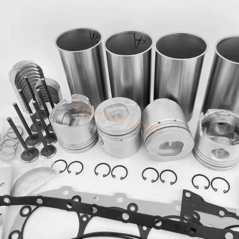 Overhaul Rebuild Kit for Isuzu 4JB1 2.8L Engine Fits Bobcat 1213 843 853 Loaders