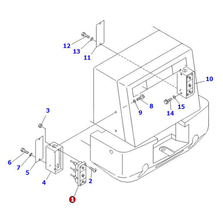 Lampeenhet 421-06-23210 Passer til Komatsu hjullaster WA100-3A WA120-3 WA180-3 WA300L-3 WA380-5 WA450-3 WA700-3 WA80-3 WA900-3