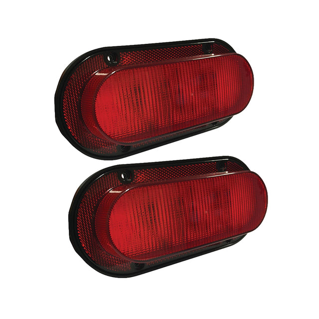 Luz trasera LED roja ovalada 30-3153347 para Agco Tractor 100 120 140 160 185 2-105 2-150 2-180