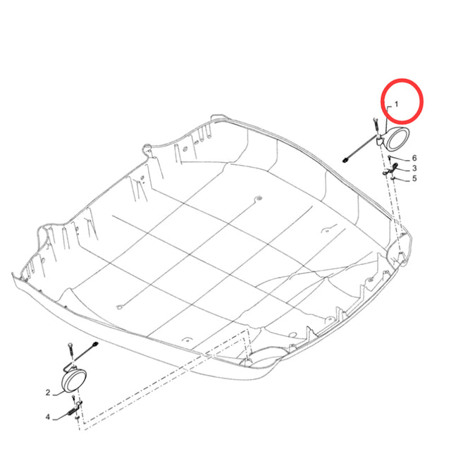 Lampe de travail LED 84269973 pour tracteur New Holland T8.380 T8.390 T8.410 T8.420 T8.435 T8.275 T8.300 T8.320