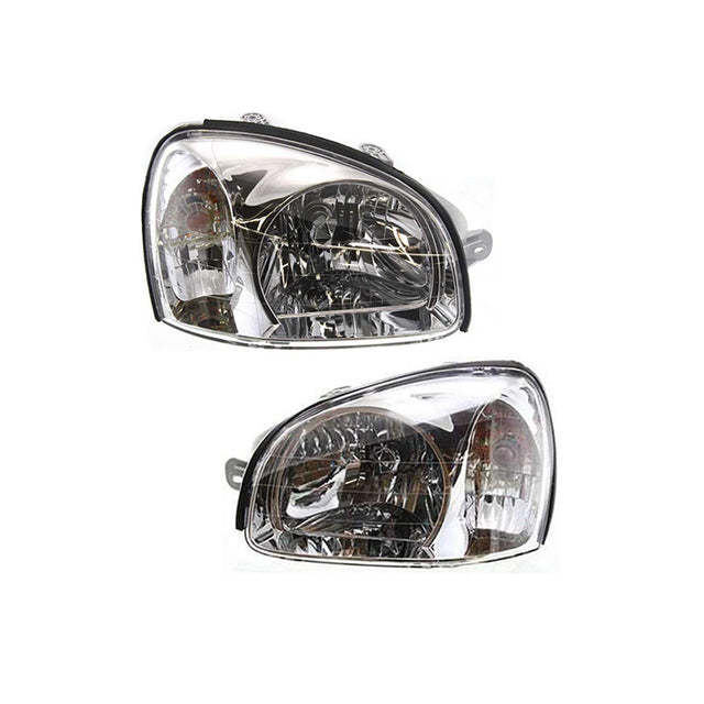 Par de faros delanteros izquierdo y derecho HY2502121 HY2503121 para Hyundai Santa Fe 2001-2003