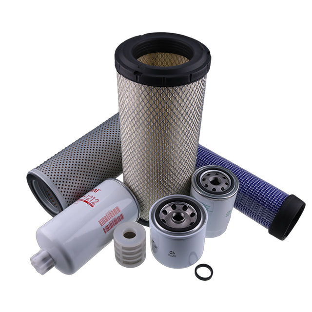 Maintenance Filter Kit KHH1C032430 1551103900 for Kubota Engine V3307 Takeuchi Track Loader TL8R2