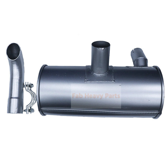 Muffler Silencer 2427U1139 with 2Pcs U Bolt 2420T7227 and Clamp 2432T812F1 Fits for Isuzu Engine 4JB1 Kobelco Excavator SK60 SK60-3 SK60-4