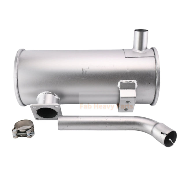 Muffler Silencer 60mm Inlet 40mm Outlet Para sa Yanmar Excavator VIO75 400mm Taas