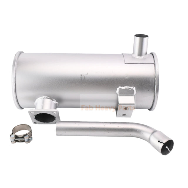 Muffler Silencer 60mm Inlet 40mm Outlet Para sa Yanmar Excavator VIO75 400mm Taas