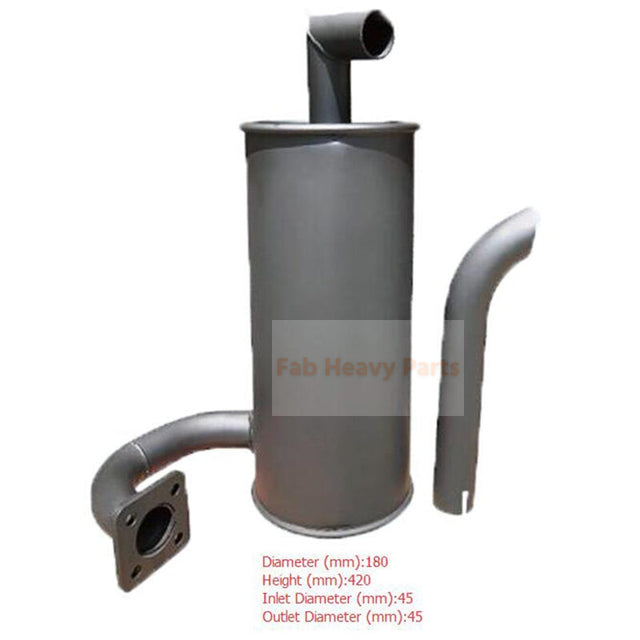 Muffler Silencer Fits for Hitachi Excavator ZAX55