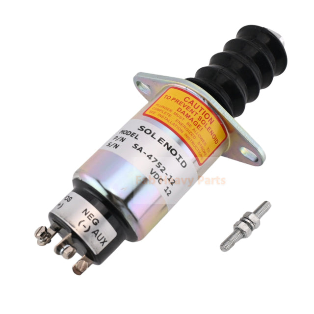 New Fuel Shutdown Solenoid Replacement SA-4752-12 2003-24S7U1B2A 12V For Woodward