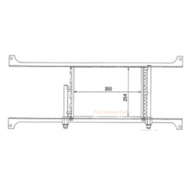 Hydraulic Oil Cooler 104-Y16-3272 Fits for Komatsu Bulldozers D65PX-12 D85ESS-2A D65EX-12 D65E-12