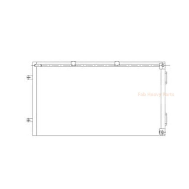 Refroidisseur d'huile hydraulique 128-2833 1282833, convient pour Caterpillar CAT 824G 825G 826G