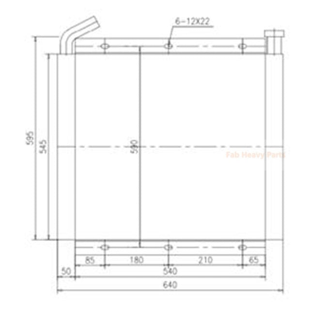 Refroidisseur d'huile hydraulique 1398868 139-8868, adapté à la pelle Caterpillar CAT E307