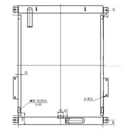 Hydraulische oliekoeler 1415721 141-5721 Past voor Caterpillar CAT 320B, 320B L, 320B LN, 320B N, 320B S graafmachine