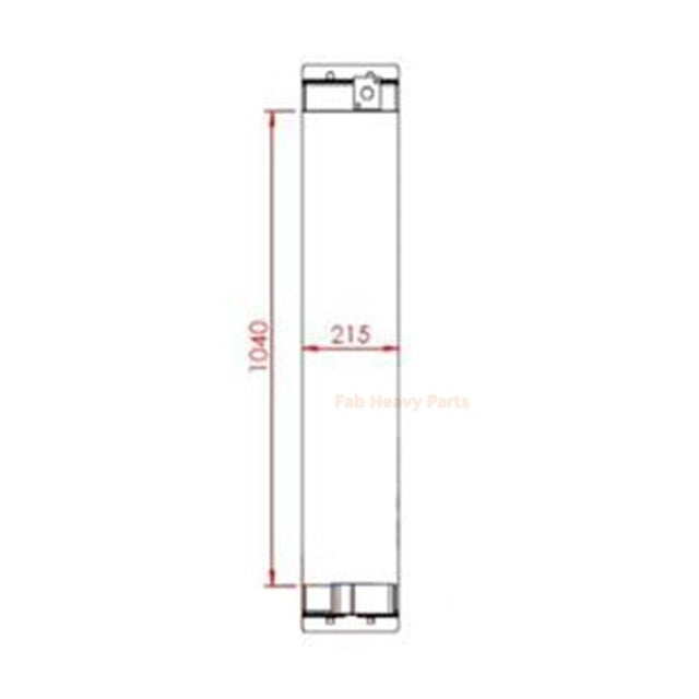 Refroidisseur d'huile hydraulique 17M-03-45111, adapté au Bulldozer Komatsu D275A-5 D275AX-5