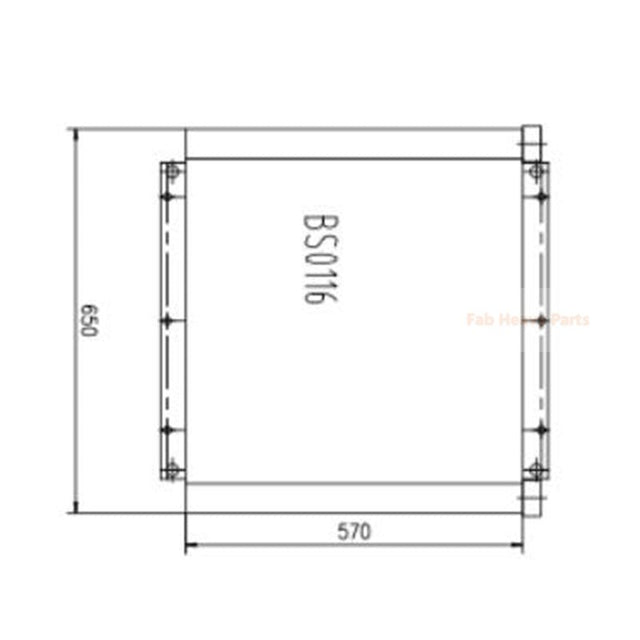 Refroidisseur d'huile hydraulique 190-5789 1905789 pour moteur Mitsubishi 4M40, convient pour pelle Caterpillar CAT 307C