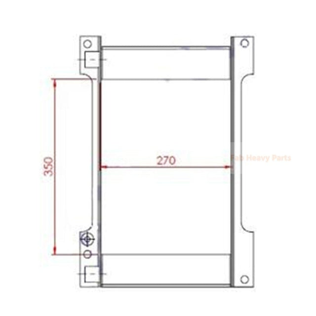 Refroidisseur d'huile hydraulique 195-03-22781, convient pour Komatsu D85PX-15 D85EX-15 D375A-3A D475A-3A PC1800-6