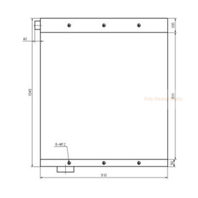 Refroidisseur d'huile hydraulique 198-03-00083 adapté au bulldozer Komatsu D455A-1