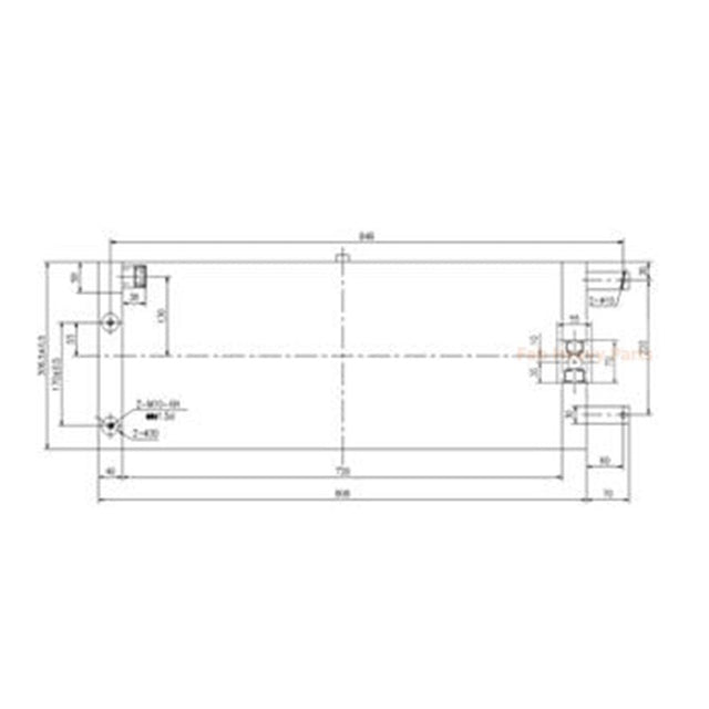 Hydrauliöljyn jäähdytin 2021328 202-1328 Sopii Caterpillar CAT 962GII 938GII 950GII pyöräkuormaajaan