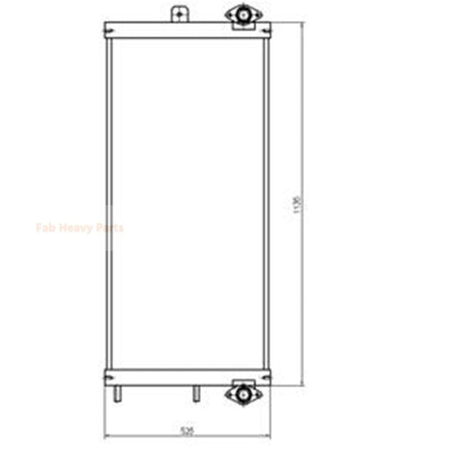 Enfriador de aceite hidráulico 208-03-76110 se adapta a Komatsu PC450-8 PC400-8