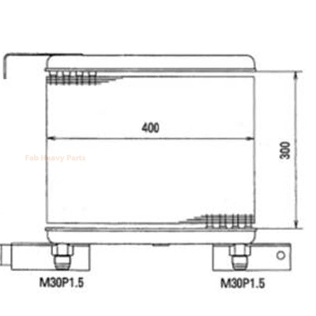 Refroidisseur d'huile hydraulique 20B-03-21111 adapté à la pelle Komatsu PC60-2 PW60-1