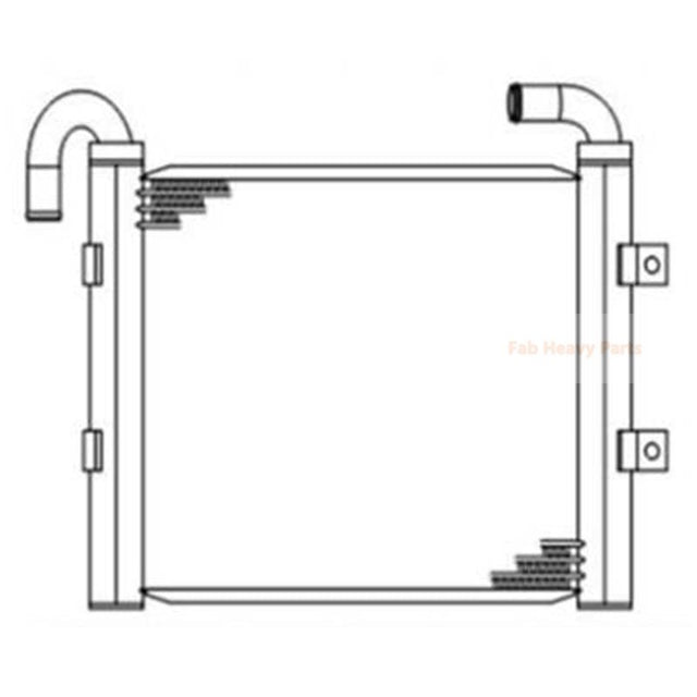 Hydraulische oliekoeler 20P-03-81212 Past voor Komatsu PC27R-8 PC25R-8 PC20R-8 Graafmachine