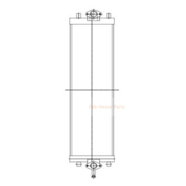 Hydraulikölkühler 20Y-03-42461 Passend für Komatsu PC200-8 PC200LC-8 Bagger