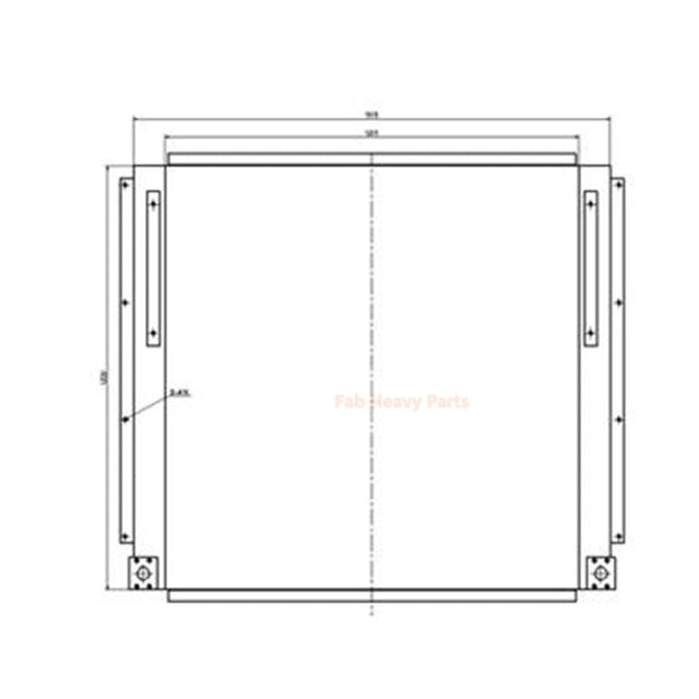 Refroidisseur d'huile hydraulique 2108062 210-8062, adapté à la pelle Caterpillar CAT E365B E365BII