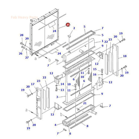 Radiatore dell'olio idraulico 21N-03-31311 Adatto per escavatore Komatsu PC1100-6 PC1100SP-6