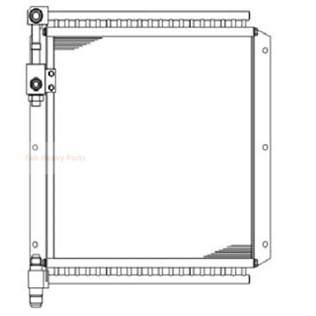 Enfriador de aceite hidráulico 21W-03-21111 apto para excavadora Komatsu PC75UD-2 PC75UU-2E PC75UU-2